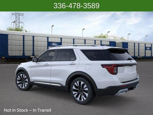 Space White Metallic 2026 Ford Explorer Platinum