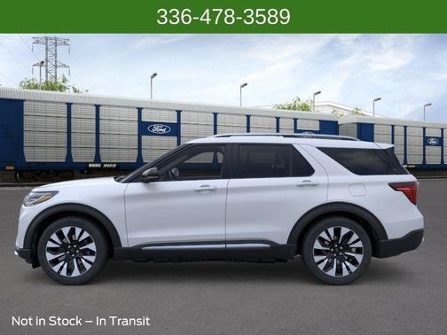 Space White Metallic 2026 Ford Explorer Platinum