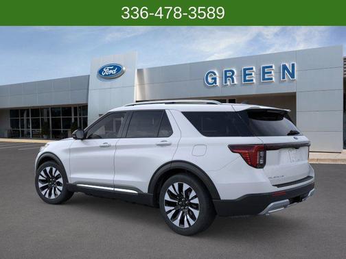 SPACE WHITE METALLIC 2026 Ford Explorer Platinum