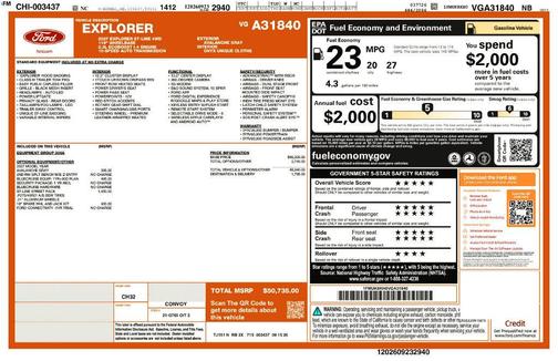 Avalanche Gray 2027 Ford Explorer ST-Line