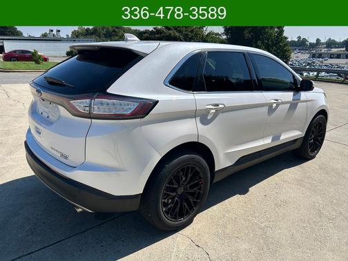 White Platinum Metallic Tri-Coat 2017 Ford Edge Titanium