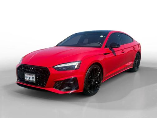 Red Metallic 2025 Audi A5 Sportback 45 S Line Premium Plus