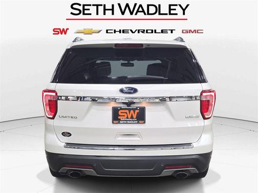 White Platinum Clearcoat Metallic 2019 Ford Explorer Limited