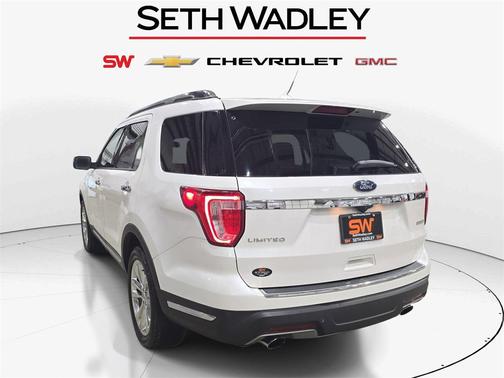 White Platinum Clearcoat Metallic 2019 Ford Explorer Limited