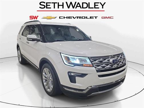 White Platinum Clearcoat Metallic 2019 Ford Explorer Limited