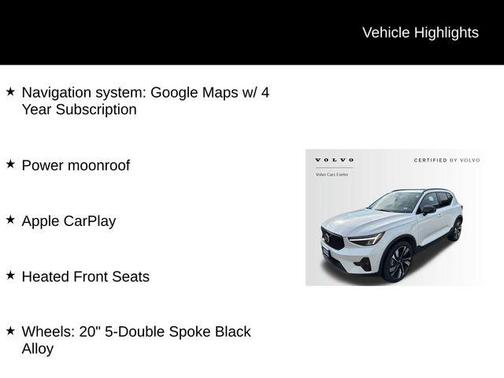 2025 Volvo XC40 B5 Plus Dark Theme