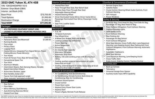 2023 GMC Yukon XL AT4