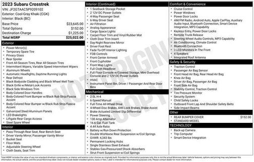 2023 Subaru Crosstrek Base
