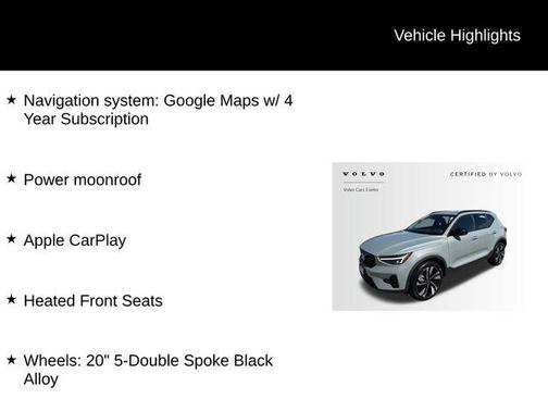 2025 Volvo XC40 B5 Plus Dark Theme