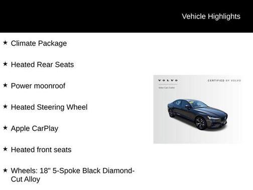 2024 Volvo S60 B5 Plus Dark Theme