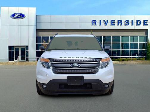 White Platinum Clearcoat Metallic 2015 Ford Explorer XLT