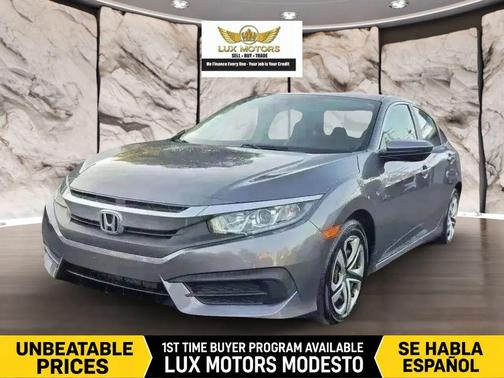Modern Steel Metallic 2016 Honda Civic LX