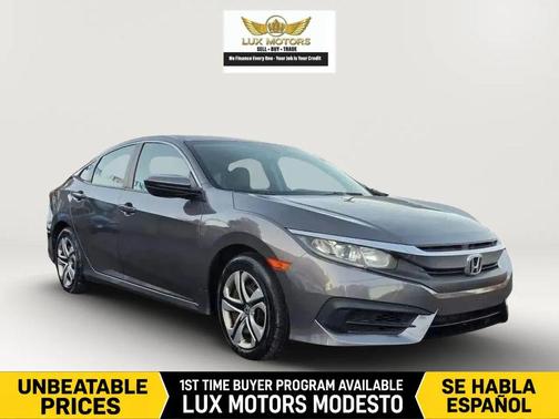 Modern Steel Metallic 2016 Honda Civic LX