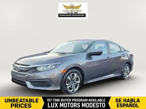 Modern Steel Metallic 2016 Honda Civic LX