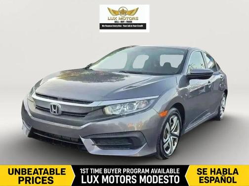 Modern Steel Metallic 2016 Honda Civic LX
