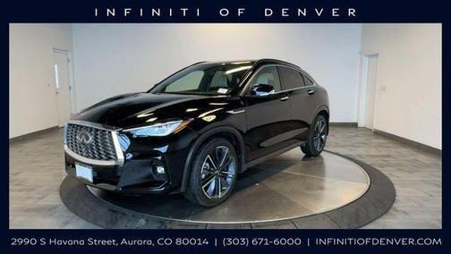 Black Obsidian 2025 INFINITI QX55 LUXE