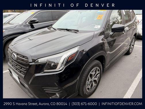 Crystal Black Silica 2023 Subaru Forester Premium