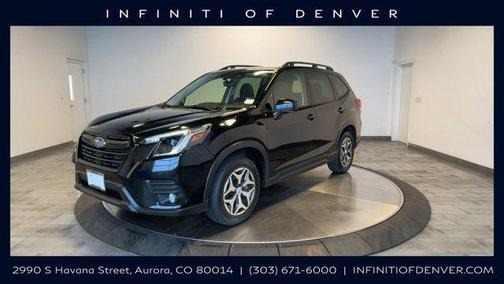 Crystal Black Silica 2023 Subaru Forester Premium