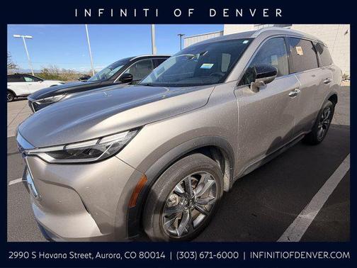 Warm Titanium 2023 INFINITI QX60 Luxe