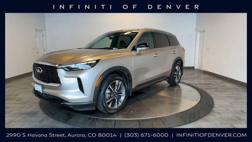 Warm Titanium 2023 INFINITI QX60 Luxe