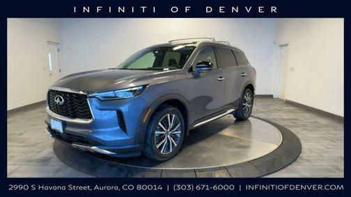 Moonbow Blue 2022 INFINITI QX60 SENSORY