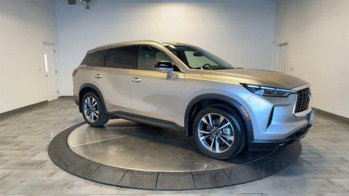 Warm Titanium 2023 INFINITI QX60 Luxe