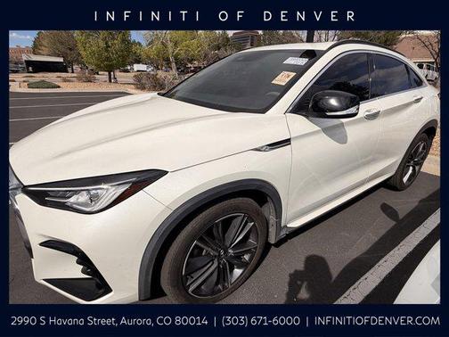 Majestic White 2023 INFINITI QX55 LUXE