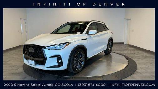 Radiant White 2025 INFINITI QX50 SPORT