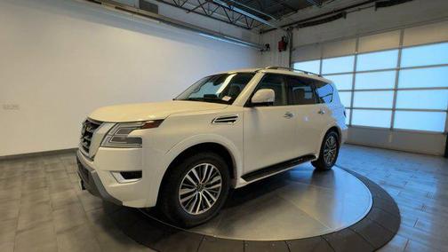 Aspen White Tricoat 2023 Nissan Armada SL 4WD