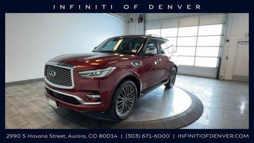 Coulis Red 2023 INFINITI QX80 SENSORY AWD
