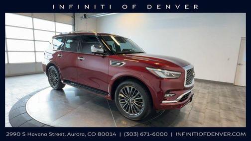 Coulis Red 2023 INFINITI QX80 SENSORY AWD