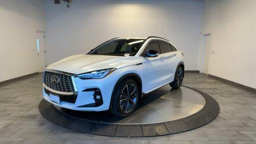 Radiant White 2025 INFINITI QX55 ESSENTIAL