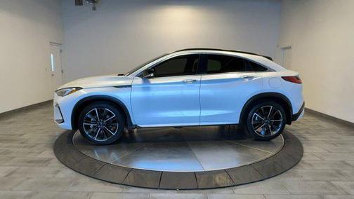 Radiant White 2025 INFINITI QX55 ESSENTIAL