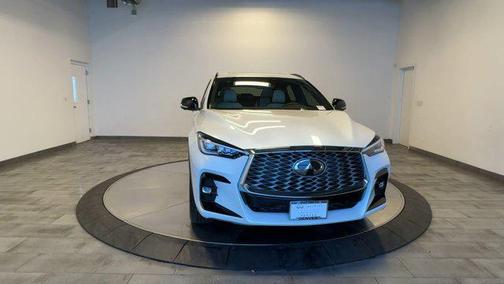 Radiant White 2025 INFINITI QX55 ESSENTIAL
