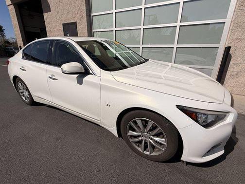 Moonlight White 2014 INFINITI Q50 Premium