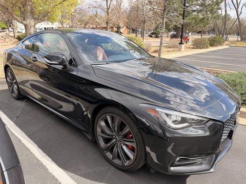 Midnight Black 2022 INFINITI Q60 3.0t Red Sport 400