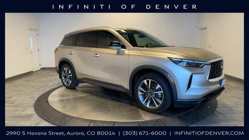 Warm Titanium 2023 INFINITI QX60 Luxe