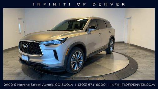 Warm Titanium 2023 INFINITI QX60 Luxe