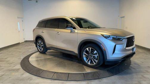 Warm Titanium 2023 INFINITI QX60 Luxe