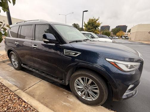 Hermosa Blue 2023 INFINITI QX80 Luxe