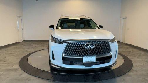 Radiant White 2026 INFINITI QX60 LUXE AWD