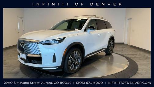 Radiant White 2026 INFINITI QX60 LUXE AWD