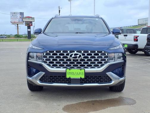 Stormy Blue 2023 Hyundai SANTA FE HEV SEL Premium