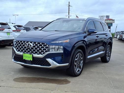 Stormy Blue 2023 Hyundai SANTA FE HEV SEL Premium