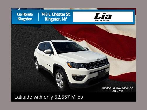 White Clearcoat 2020 Jeep Compass Latitude
