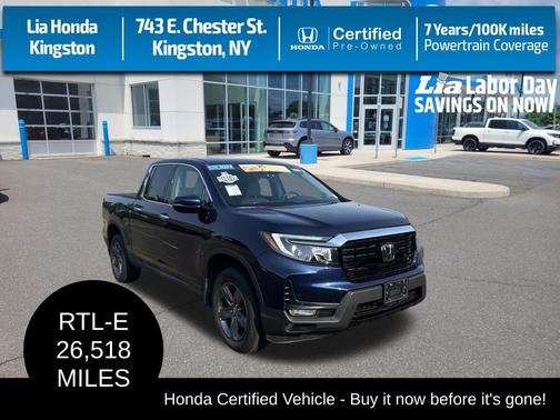 Obsidian Blue Pearl 2023 Honda Ridgeline RTL-E