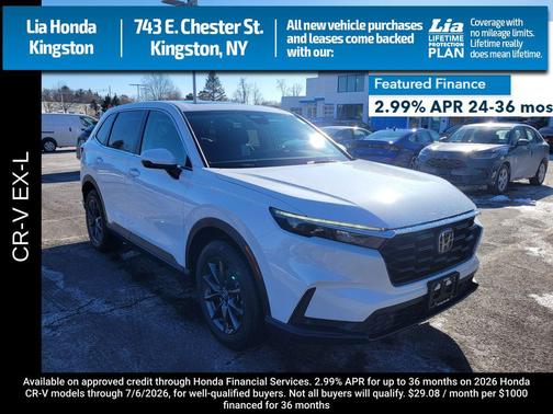 Platinum White Pearl 2026 Honda CR-V EX-L AWD