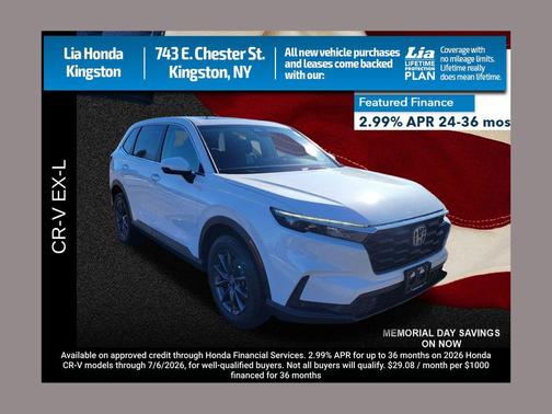 Platinum White Pearl 2026 Honda CR-V EX-L AWD