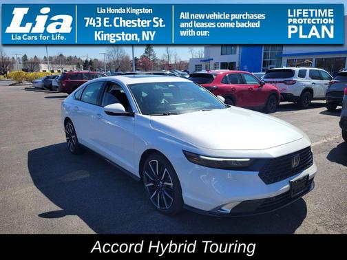 Platinum White Pearl 2026 Honda Accord Hybrid Touring