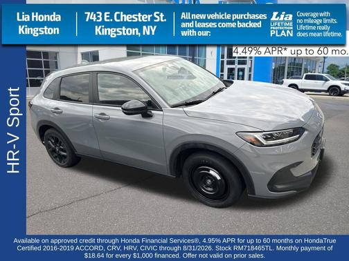 Urban Gray Pearl 2024 Honda HR-V AWD Sport